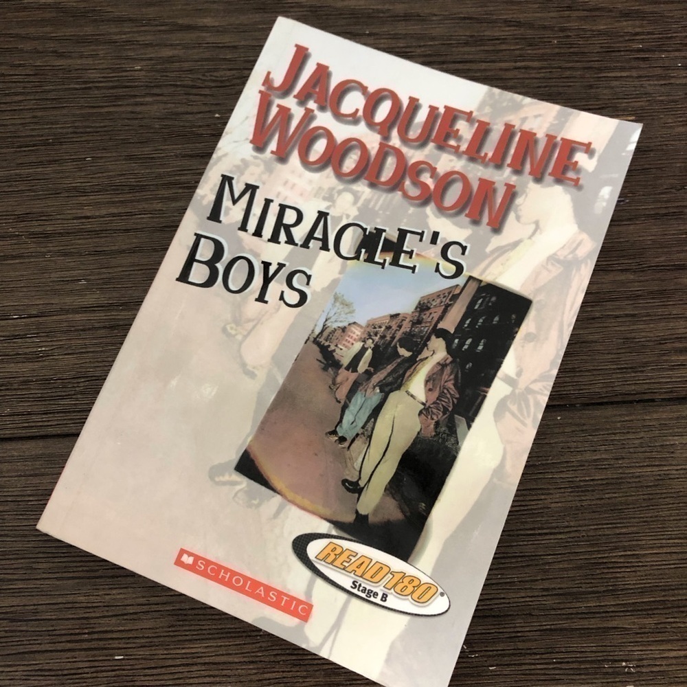 Miracle’s Boys by: Jacqueline Woodson paperback book Read180 stage B